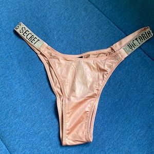 Salmon coloured Victoria’s Secret underwear